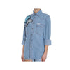 Forte couture 17SS Dolphin Patch Oversized Denim Shirt 32008757 [P]