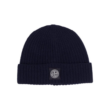 Stone Island Stone 22FW Logo Wool Beanie Navy 7715N10B5 V0020 38672301