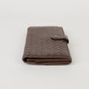 Bottega Veneta Brown Leather Intrecciato Continental Long Wallet 134075 38325619 [P]