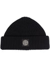 STONE ISLAND Wollturn-up Beanie mit Logo-Patch 7715N22C3 39319178 [P]