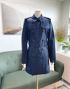 Burberry Harbourne Half Trench Coat - Navy 80192541 39321294 [P]