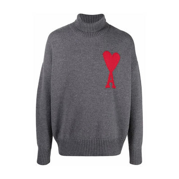 AMI Big Heart Intarsia Turtle Tech Grau H21K203 018 055 39389388