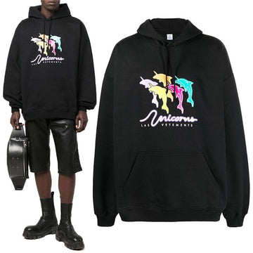 vetements Dolphin Unicorn Hooded Sweatshirt UA53HD220B 40362832