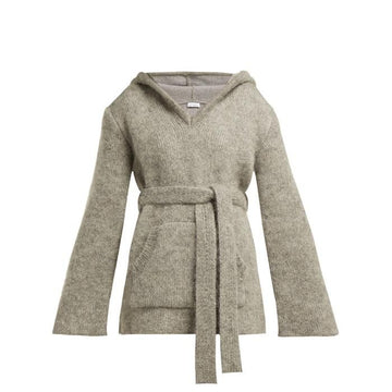 Other Brand RAEY Hooded Mohair Blend Sweater Knit 40948293