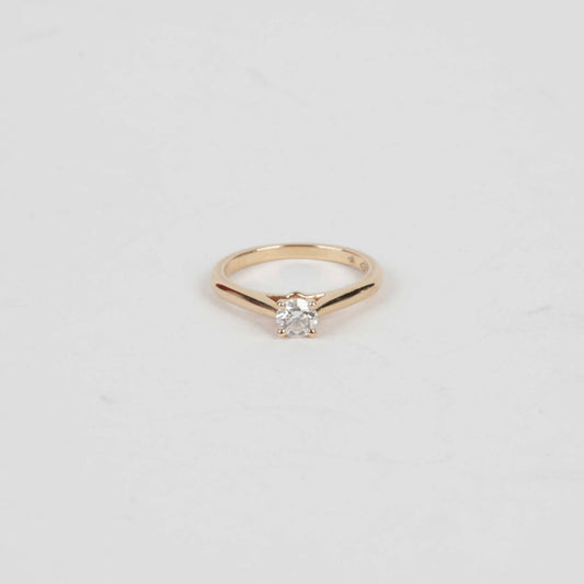 Cartier Ring 49 18K Pink Gold 0.31CT Diamond Solitaire 40509337