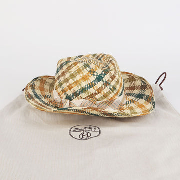 Hermes Woven Panama Corfu Fedora Hat 58 40702885