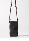 BOTTEGA VENETA Schwarze Kasette Handy Tasche 730541 VCQC4 8425 41261399 [P]