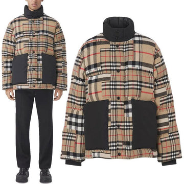 BURBERRY ヴィンテージチェックウールダウンパディング 8047498 A7028 41510425