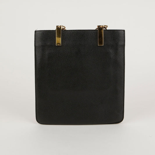 CHLOE ツートンカラー レザー チェーン ショルダーバッグ 41209886