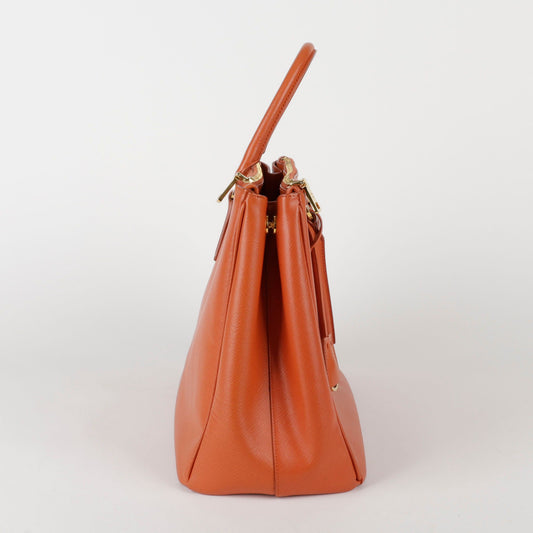 PRADA BN1786 オレンジ サフィアーノ レザー ラックス トートバッグ 41254102