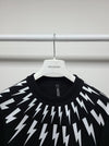 Neil Barrett White Black Neoprene Sweatshirt 41700190 [P]