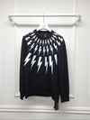 Neil Barrett White Black Neoprene Sweatshirt 41700190 [P]