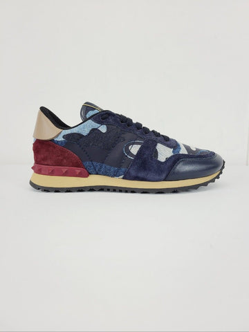 VALENTINO デニムカモロックスタッズスニーカー 39 143018948