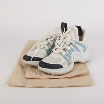 LOUIS VUITTON ホワイト マルチカラー LV アーチライト スニーカー 37 41424852