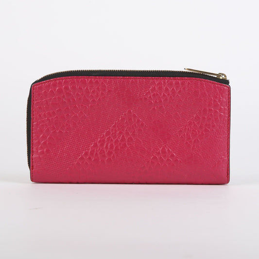 Burberry Pink Leather Zip-Around Long Wallet 41601057
