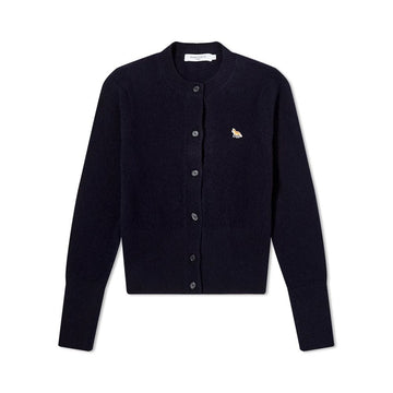Maison Kitsune Fox Patch Wool Cardigan Navy JW00514KT1006 P480 42155927