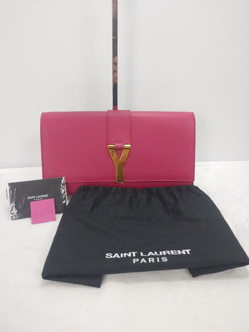 SAINT LAURENT Y-Gold Clutch 311213 42161235