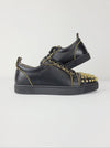 Christian Louboutin Black Gold Rush Spike Sneakers 42181254 [P]