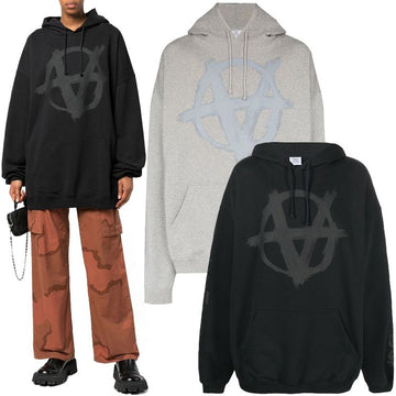vetements Double Anarchy Hooded T-Shirt UA53HD340B UA53HD340G 42306138