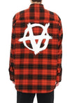 vetements Anarchy Logo Flannel Check Shirt UA53SH750R RED CHECK 42308259 [P]
