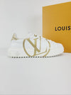 LOUIS VUITTON ホワイトゴールドサークルロゴタイムアウトスニーカー 42353808 [P]