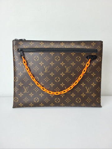 LOUIS VUITTON X ヴァージルアブロー モノグラム チェーン クラッチバッグ 42535843