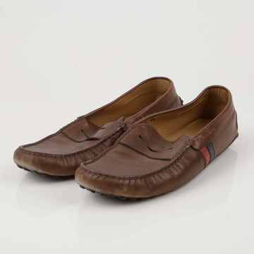 TODS ブラウンレザー ドライビングシューズ 8.5 42930788