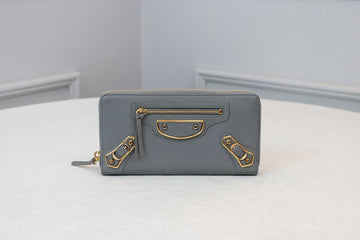 Balenciaga Metal Continental Zipper Long Wallet B+ (390187) 43352779