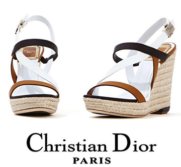 Dior Christian Wedge Heel Strap Sandals KCE621 MCA 02D 2671455049 14126363