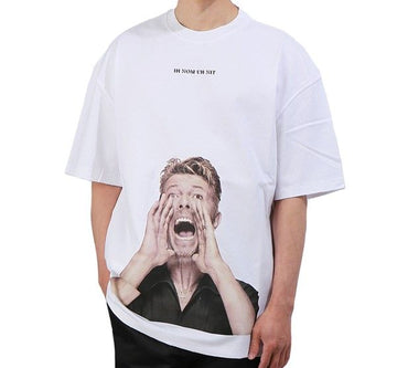 IH NOM UH NIT ボウイ プリント Tシャツ NUS19280 001 3455351358 14128041