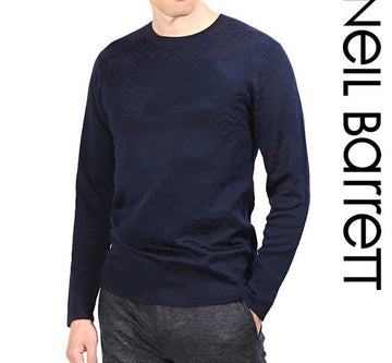 NEIL BARRETT カモ ウェーブ ニットウェア PBMA496 B606C 466 14128092