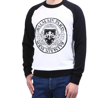BALMAIN Logo Stickerei Strickwaren W8H 6267 M264 180 3664528994 14128497