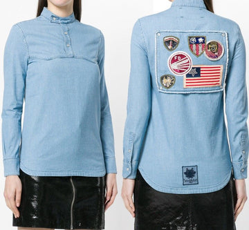 MR & MRS ITALY 18SS Band Collar Shirt SH063E 5291 3253251981 15182204