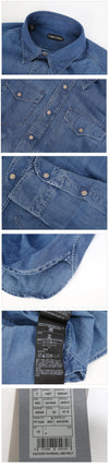 Tom Ford Classic Denim Shirt 94U2HE 3816191270 15560077 [P]