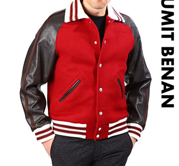 OTHER BRAND ユーミットベナン スタジアムジャケット UB15 685 1525 RED/DARK BROWN 16181702