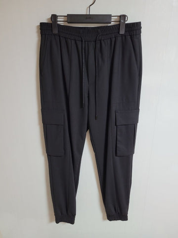 Juun.j Black Cargo Jogger Wool Pants 46 JC0221P315 43406211