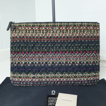 CHANEL Tweed Clutch Large Limited Edition A82194 154733107