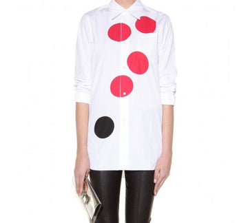 MARNI レッドドットプリントコットンシャツオーバーサイズ CAMAP38P04 16804201