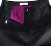 Alviero Martini Goat Skin Skirt 40 Black 16804221 [P]