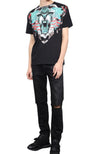 MARCELO BURLON Jaguar Druck T-Shirt CMAA018F170010261088 16804243 [P]