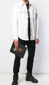 Givenchy Lion Zipper Clutch BK600JK0G9 960 Black 16804149 [P]