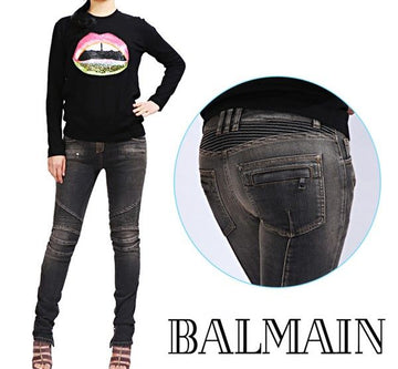 Balmain Women's Biker Washed Jeans 5357 181N C0100 2281333327 17103165