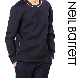 NEIL BARRETT Reißverschluss-Rundhals-Neopren-Sweatshirt 3558 415 2445474958 17103200