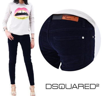 DSQUARED2 ディスキュエアード 女性 コーデュロイ パンツ スーパースリムフィット 75LA0431 524 17103346
