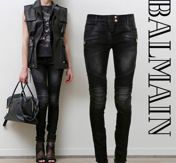 Balmain Women's Blackwashed Biker 5457 C0100 2346152927 17103428