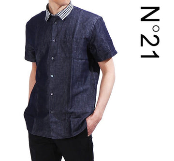 N°21 Check Collar Denim Shirt G051 0695 6001 17103487