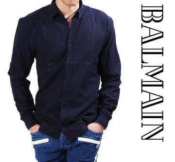 Balmain Sleeve Banding Shirt S5HT156C862 159 2408540801 17103935