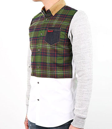 DSQUARED2 ニットチェックミックスシャツ S71DL0542 S36275 010 17104332