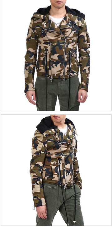 BALMAIN Camo Biker Hoodie Jacke 294C670 2343634454 17104572