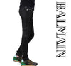 BALMAIN ウエストジッパーオイルウォッシュバイカー W4HT556C723 176 3431003262 17105048 [P]